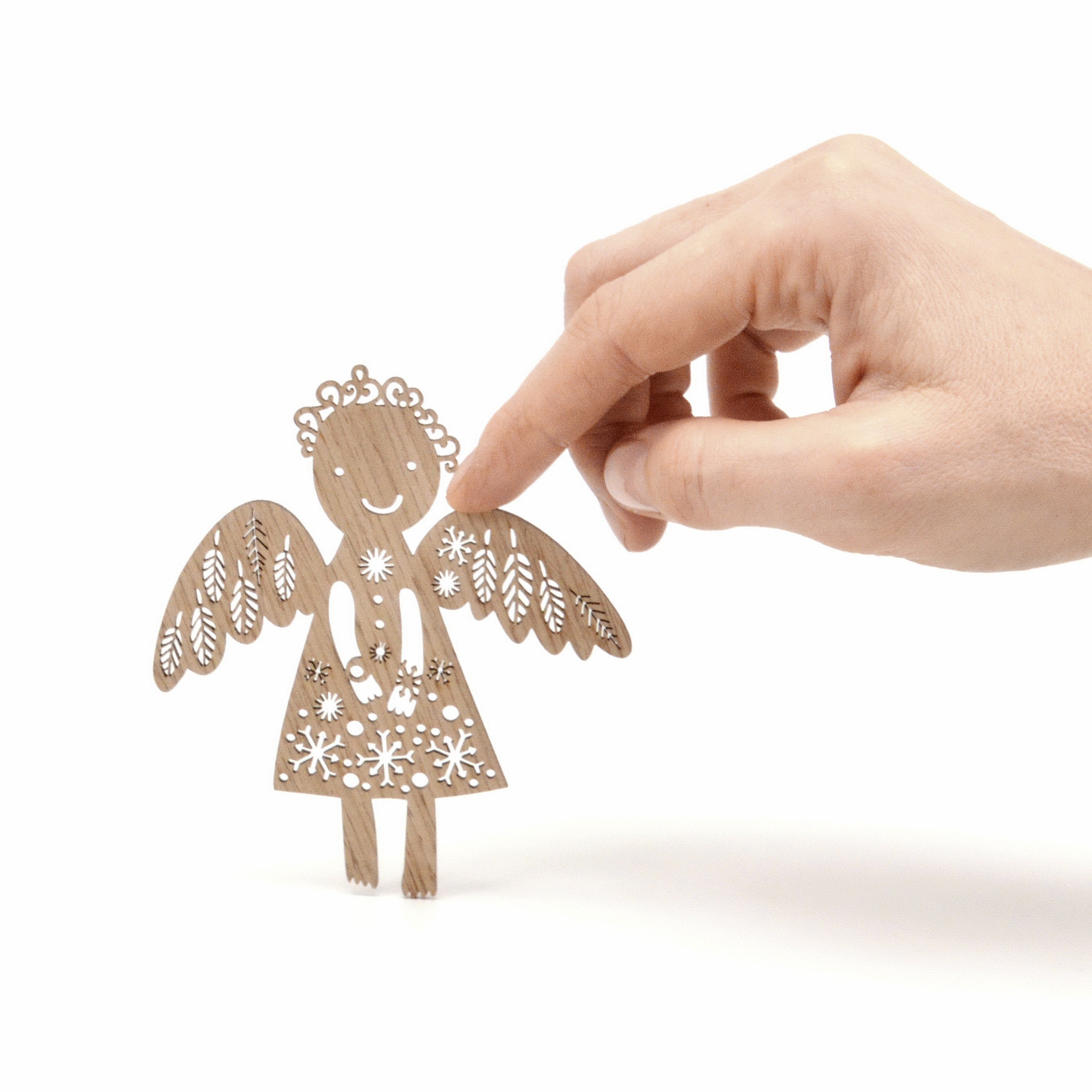 Pakabukas / magnetukas ANGELAS SNAIGUOTA SUKNELE