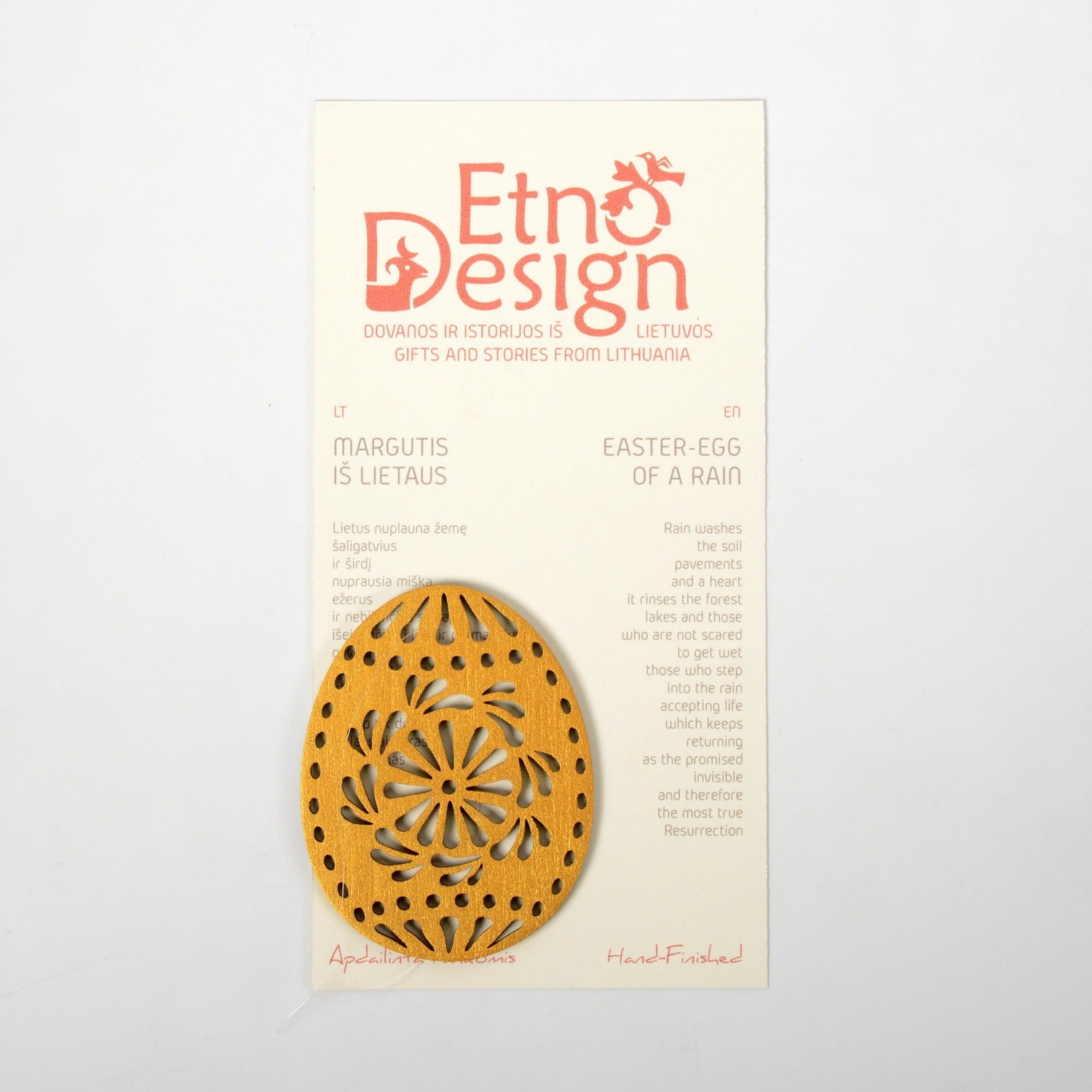 Pendant / magnet GOLD DAISY FROM RAIN