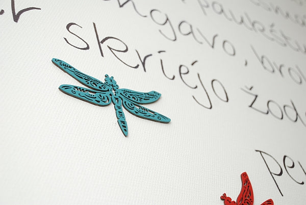 Dragonfly keychain / magnet