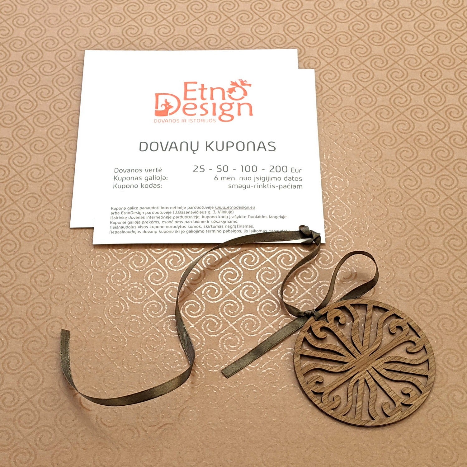EtnoDesign dovanų kuponas