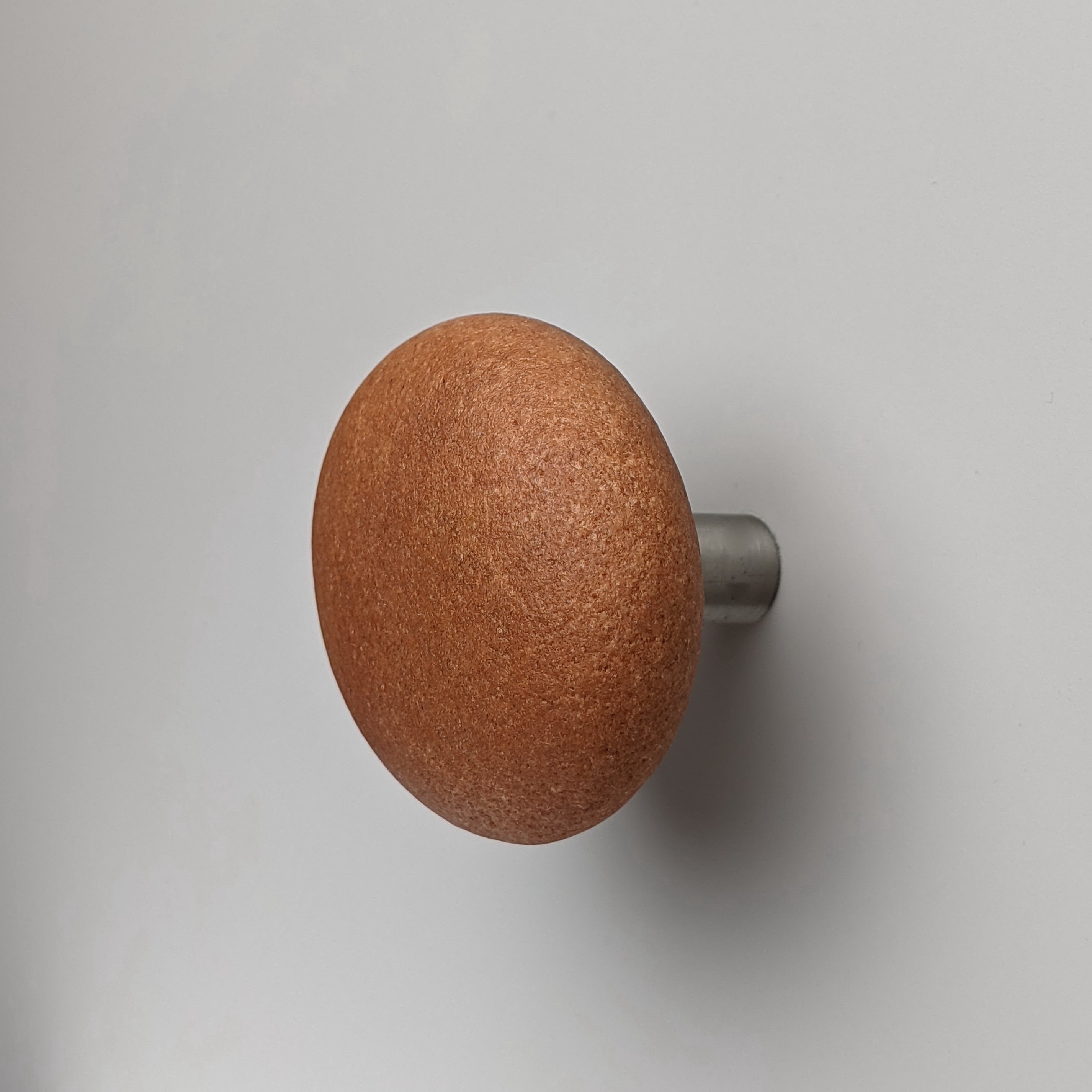 Pebble knob / hook TERRACOTTA - round