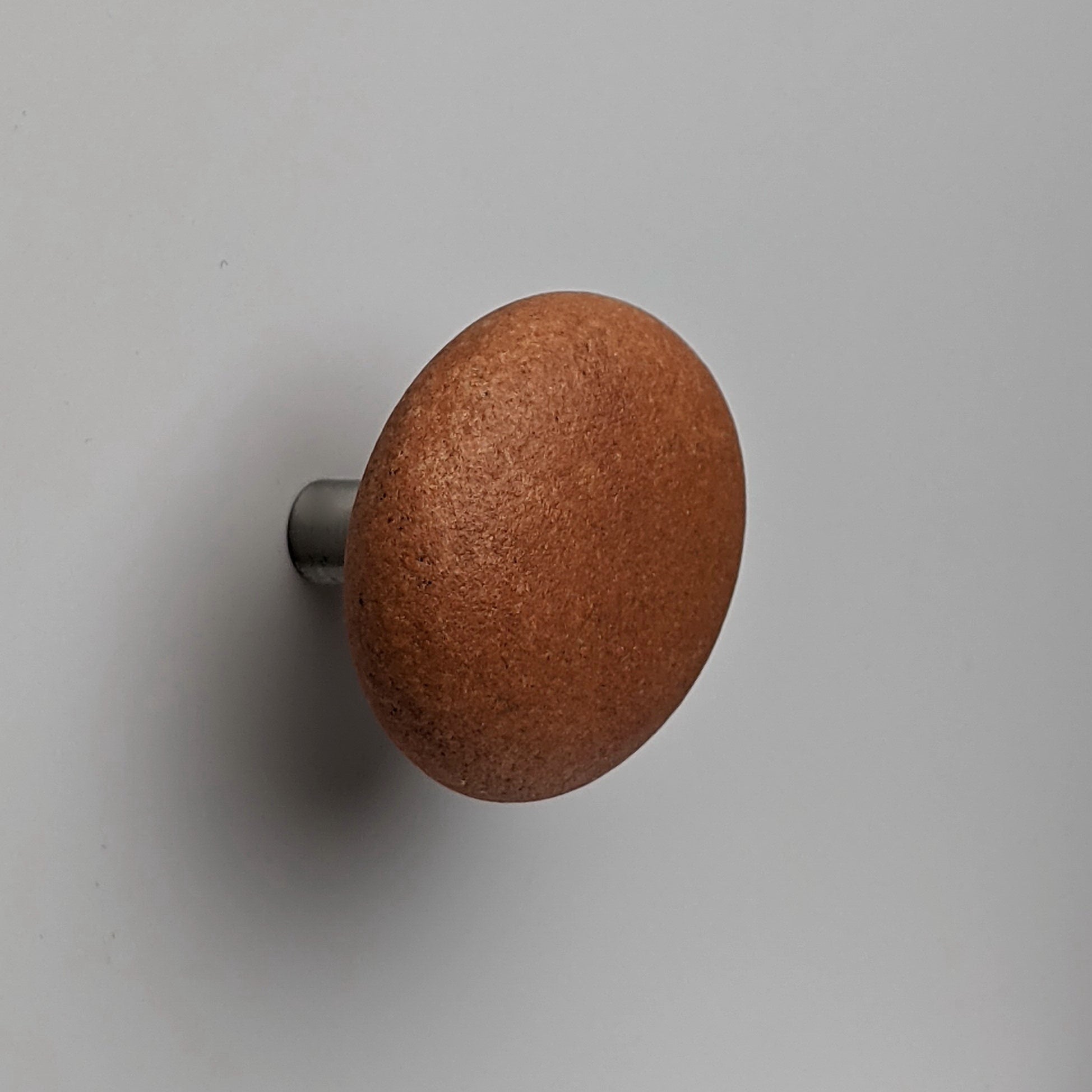 Pebble knob / hook TERRACOTTA - round
