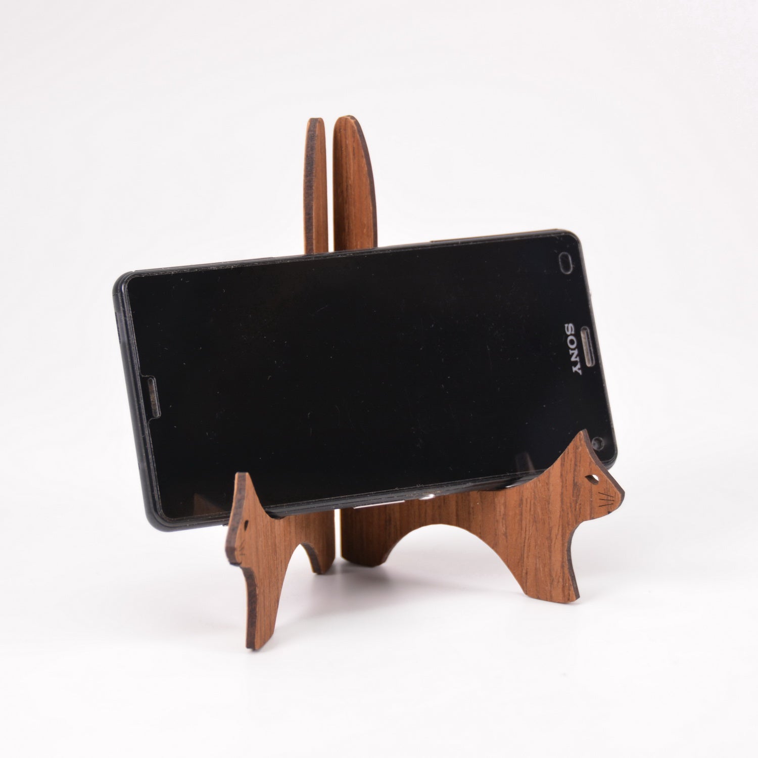 Tablet holder CATS WITH CURLED TAILS