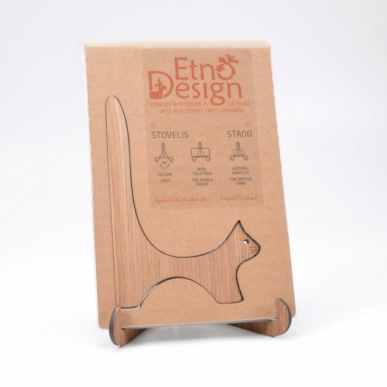 Tablet holder CATS WITH CURLED TAILS