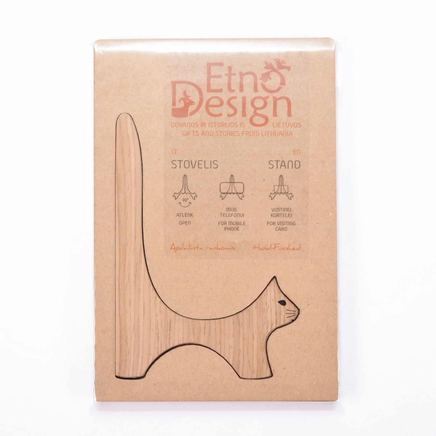 Tablet holder CATS WITH CURLED TAILS