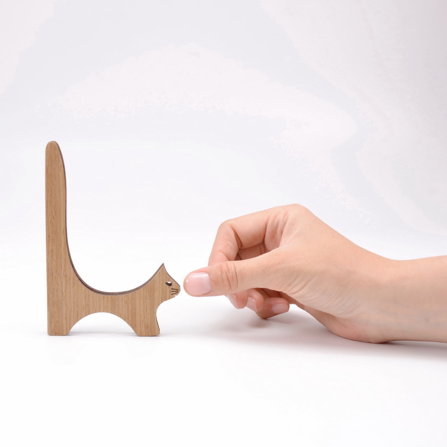 Tablet holder CATS WITH CURLED TAILS