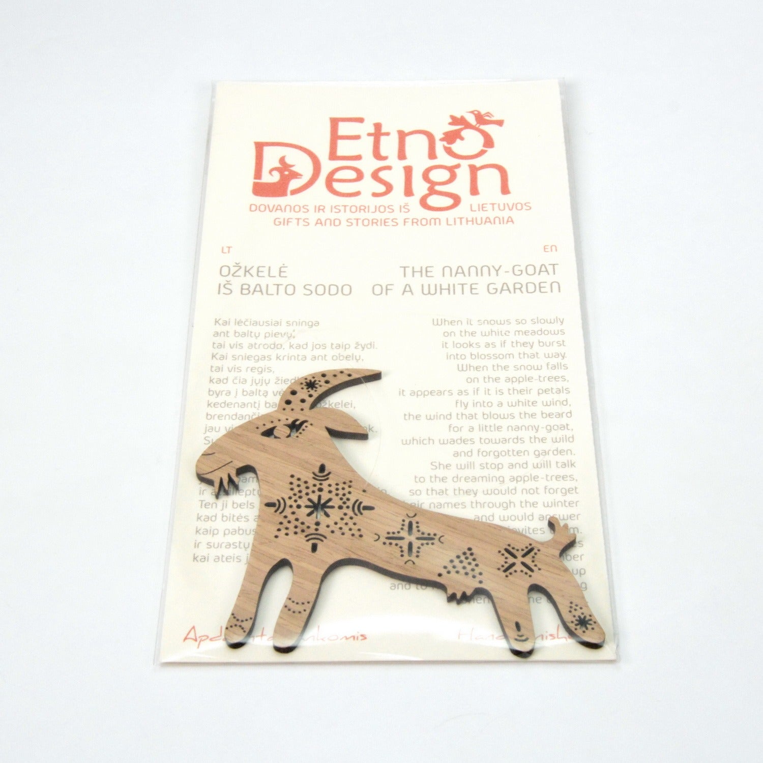 Pendant / magnet GOAT FROM THE WHITE GARDEN