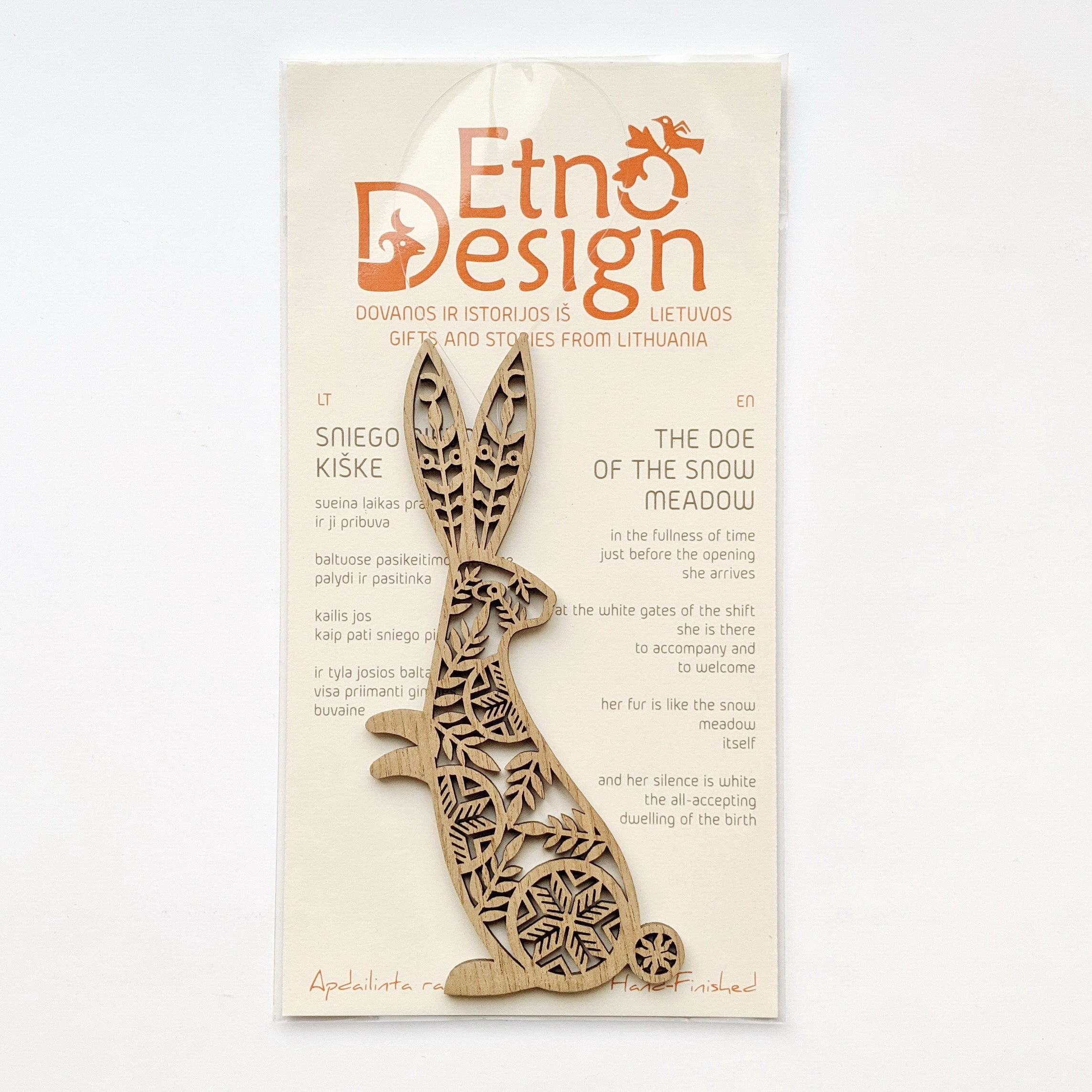 Pendant / magnet SNOW MEADOW HARE