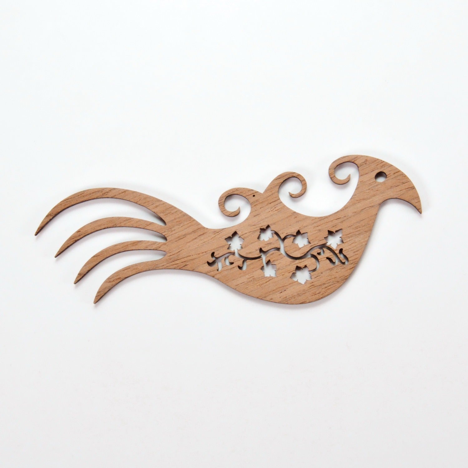 Hanging decoration / magnet Fairy-tale bird with a protective magic tail