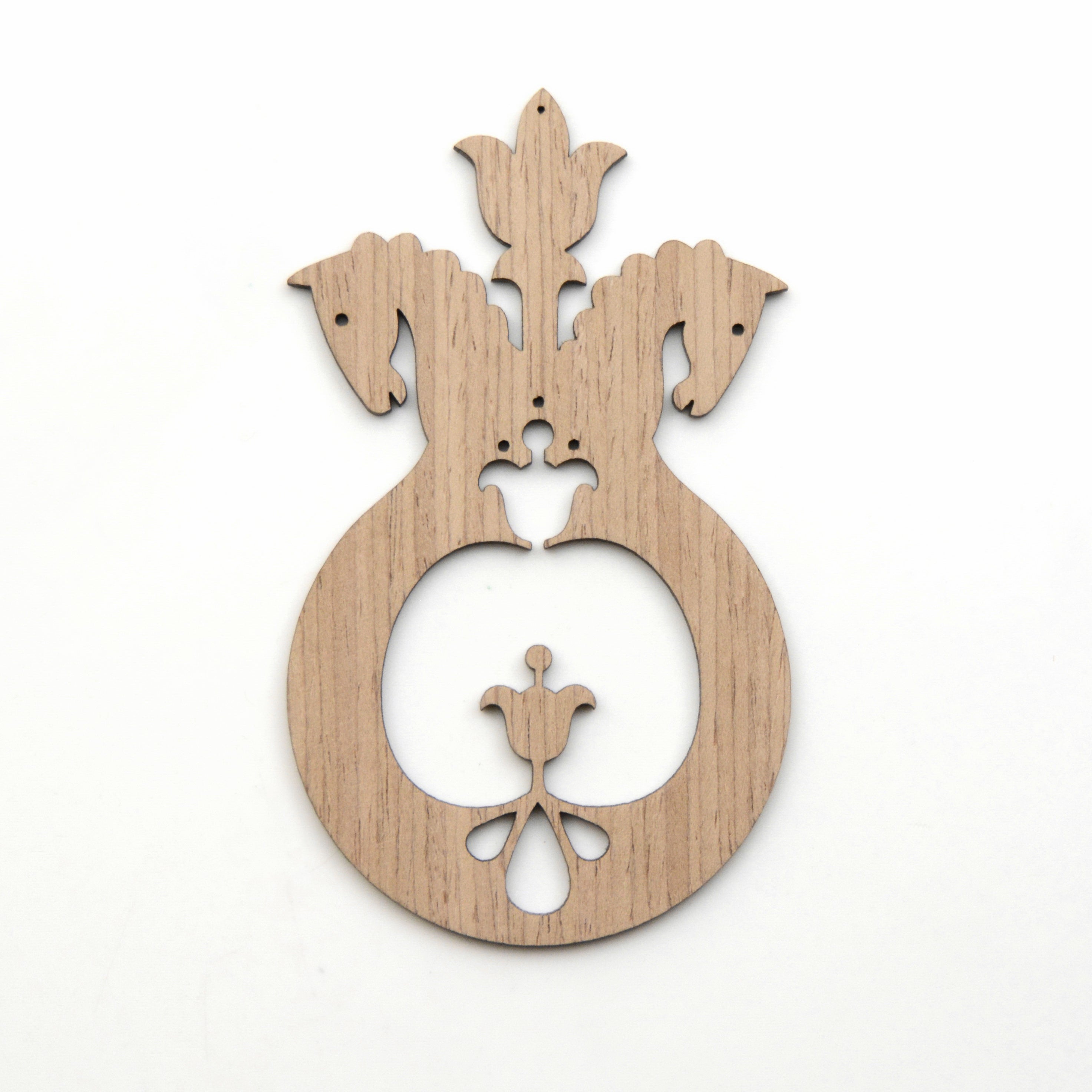 Pendant / magnet HORSES GROWING A LILY