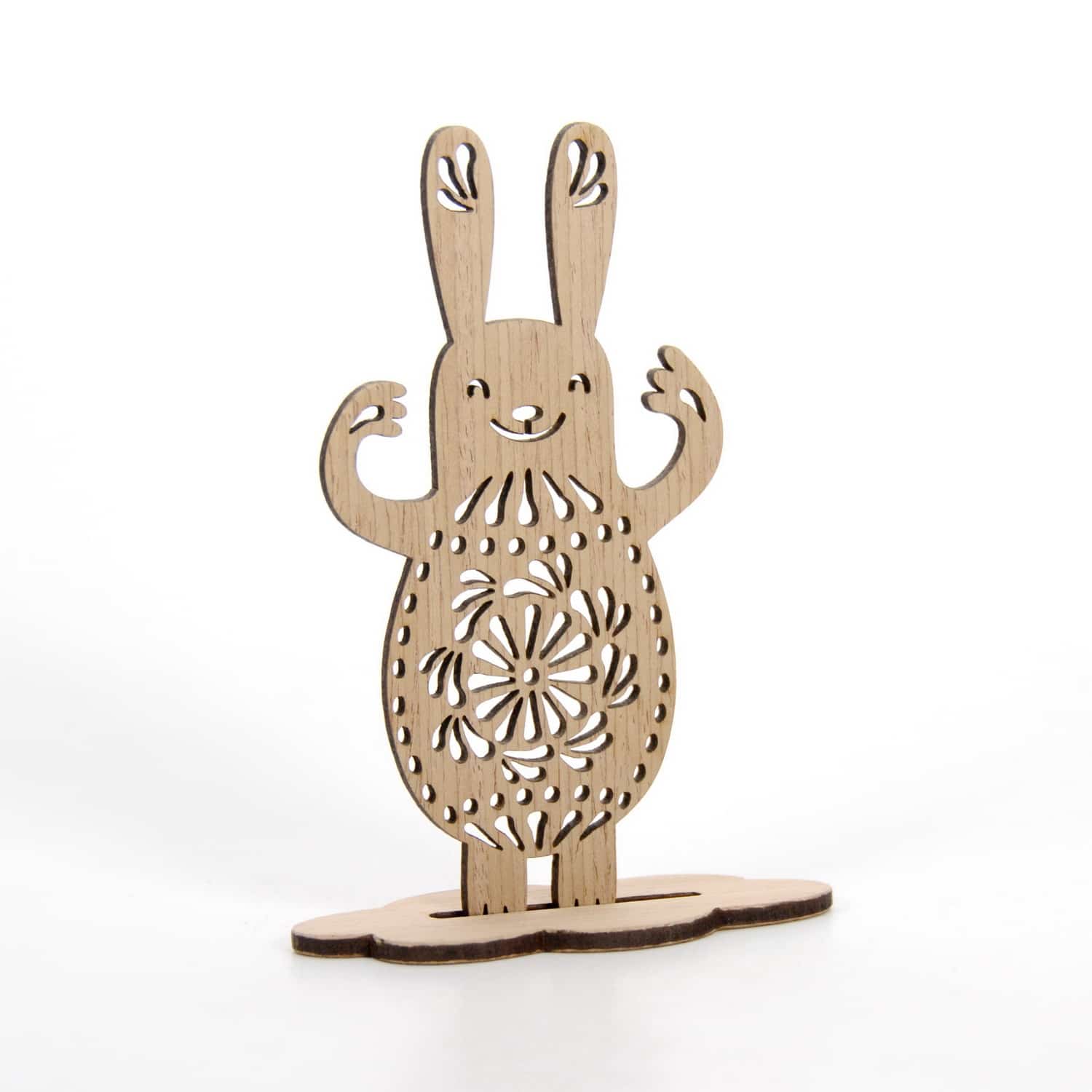 Pendant / magnet EASTER BUNNY WITH A RAINBOW