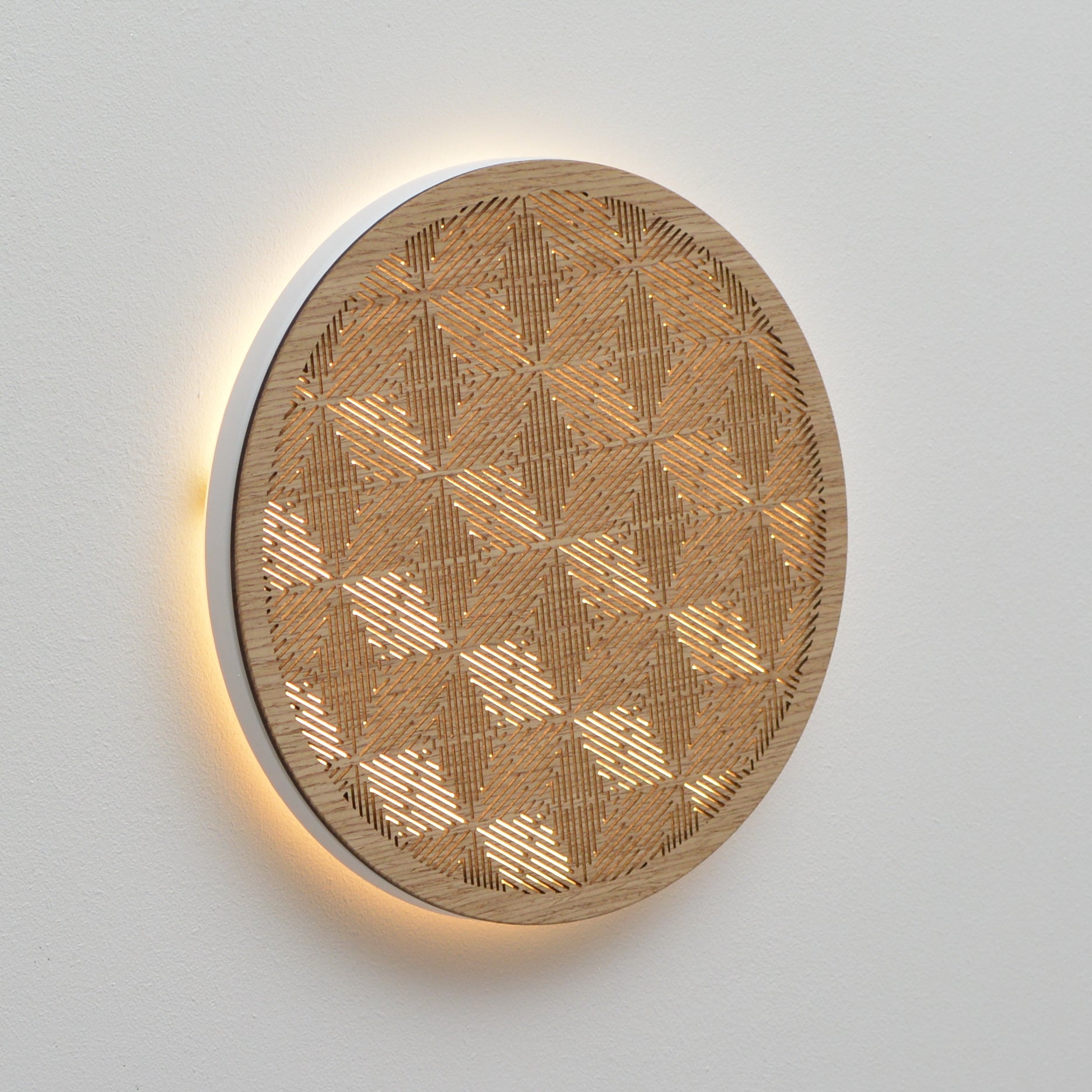 medinis kintančio rašto LED šviestuvas Šešialapis geometrinis dekoras