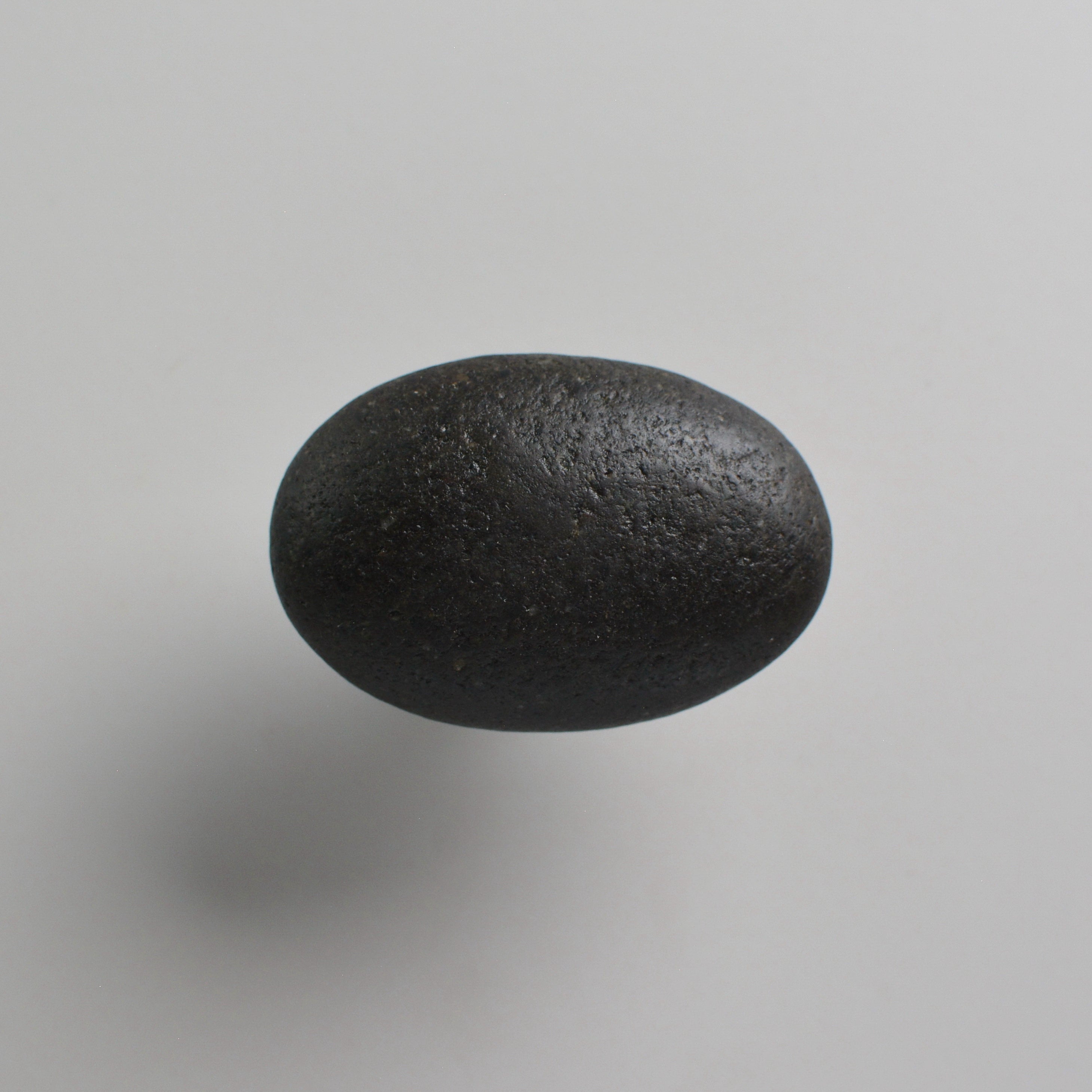 Stone knob / pendant BLACK - oval